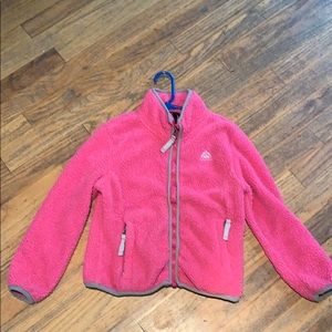 Bright pink jacket, soft